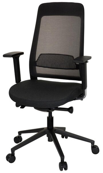 MID.YOU Pisarniški Stol Chiaro T1 Black, Črna