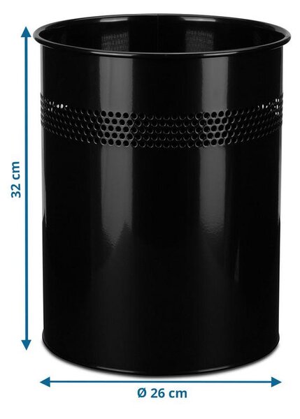 MID.YOU Koš Za Smeti Clean Iii, 15 L, Črna