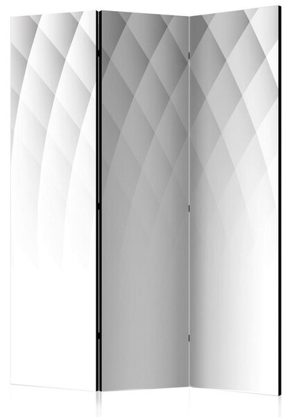 PARAVAN 135/172/3 cm bela, svetlo siva