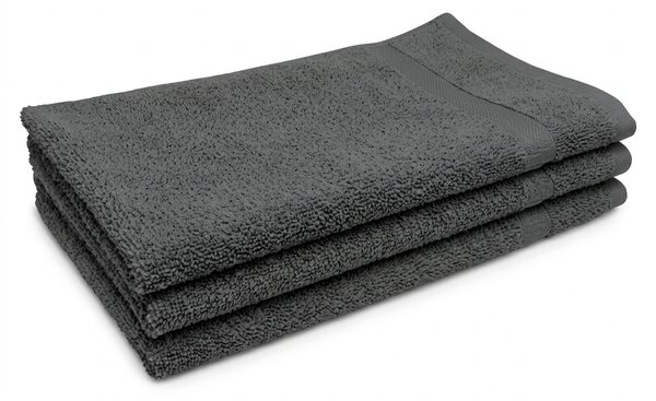 Brisača Classic mala temno siva 30x50 cm, 100% bombaž