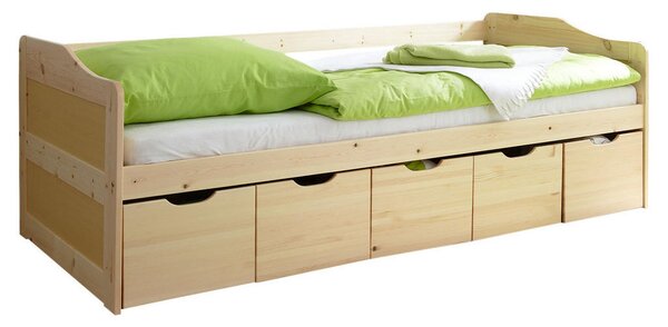 POSTELJA S PREDALOM 90 cm x 200 cm , barve bora