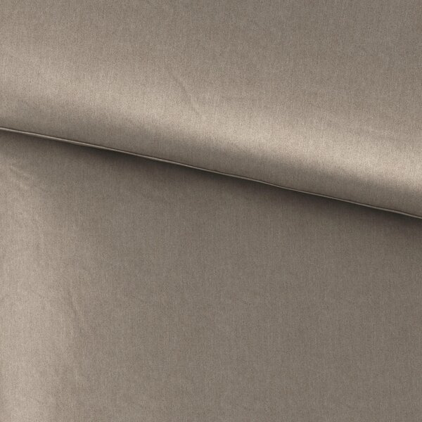POSTELJNINA STONE WASH 200/200 cm saten rjavosiva