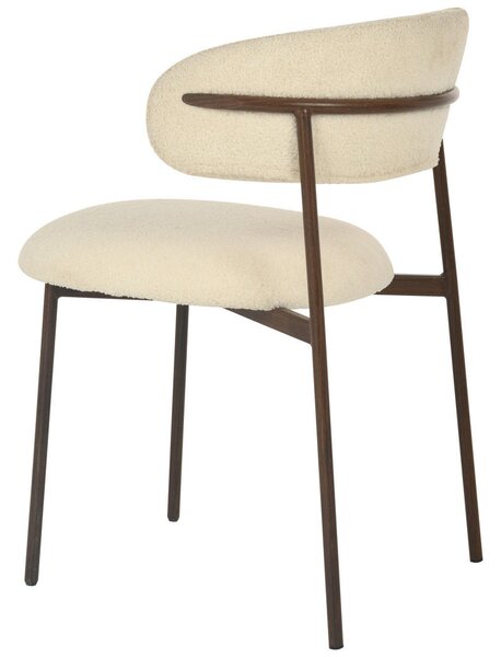 STOL, les, kovina, tekstil bela