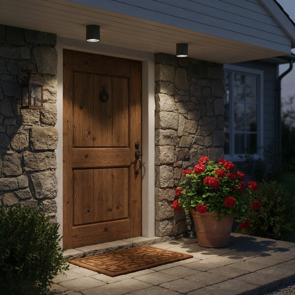 IDEAL LUX Ideal Lux stropna svetilka Gun, antracit, aluminij, IP44, GU10, zatemnjen, Siva, Kopalnica, Aluminij