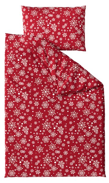 Posteljnina iz mikrovlaken SNOWFALL rdeča Dimenzije posteljnine: 70 x 90 cm | 140 x 200 cm