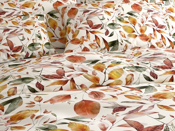 Posteljnina iz mikrovlaken AUTUMN LEAVES pisana Dimenzije posteljnine: 70 x 90 cm | 140 x 220 cm