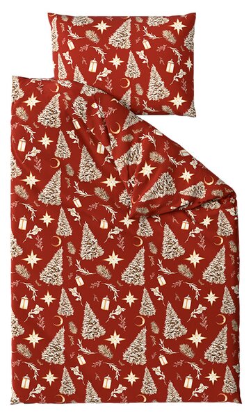 Posteljnina iz mikrovlaken GOLD CHRISTMAS rdeča Dimenzije posteljnine: 70 x 90 cm | 140 x 220 cm