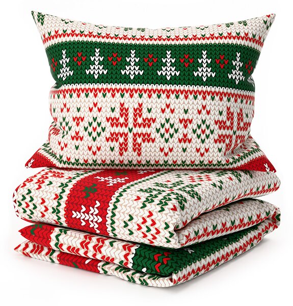 Posteljnina iz mikrovlaken FROSTED CHRISTMAS barvna Dimenzije posteljnine: 70 x 90 cm | 140 x 220 cm