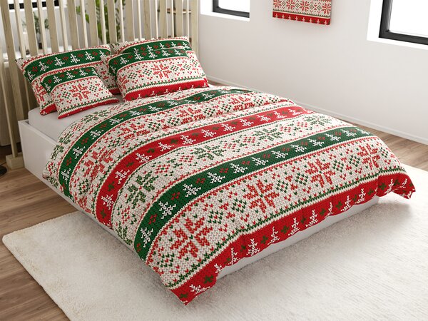 Posteljnina iz mikrovlaken FROSTED CHRISTMAS barvna Dimenzije posteljnine: 70 x 90 cm | 140 x 220 cm
