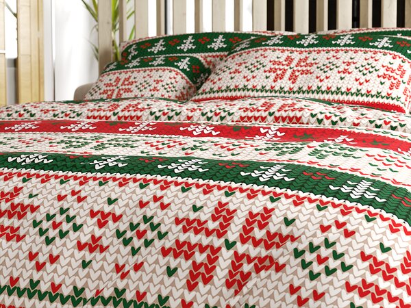 Posteljnina iz mikrovlaken FROSTED CHRISTMAS barvna Dimenzije posteljnine: 70 x 90 cm | 140 x 220 cm
