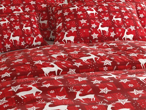 Posteljnina iz mikrovlaken VELVET CHRISTMAS rdeča Dimenzije posteljnine: 70 x 90 cm | 140 x 220 cm