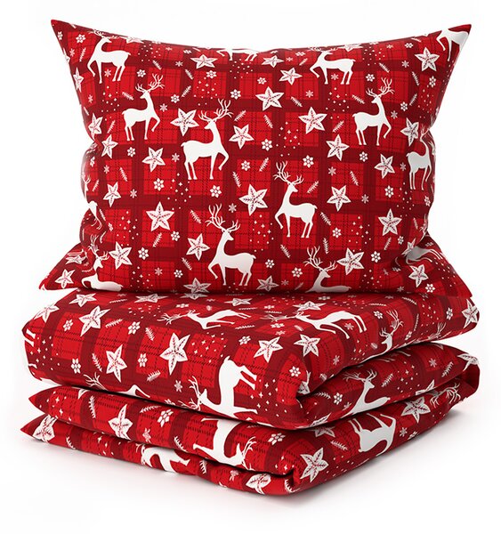 Posteljnina iz mikrovlaken VELVET CHRISTMAS rdeča Dimenzije posteljnine: 70 x 90 cm | 140 x 220 cm