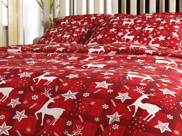 Posteljnina iz mikrovlaken VELVET CHRISTMAS rdeča Dimenzije posteljnine: 70 x 90 cm | 140 x 220 cm