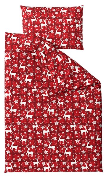 Posteljnina iz mikrovlaken VELVET CHRISTMAS rdeča Dimenzije posteljnine: 70 x 90 cm | 140 x 220 cm
