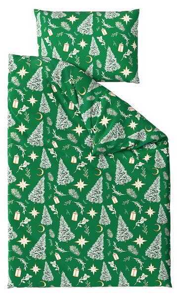 Posteljnina iz mikrovlaken GREEN CHRISTMAS zelena Dimenzije posteljnine: 70 x 90 cm | 140 x 200 cm