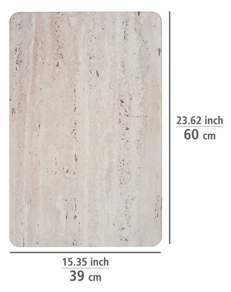 Svetlo rjava kopalniška podloga iz diatomejske zemlje 39x60 cm Puna – Wenko