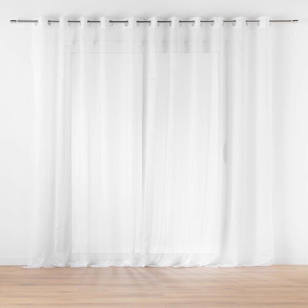 Bela prosojna zavesa iz tančice 400x240 cm Lissea – douceur d'intérieur