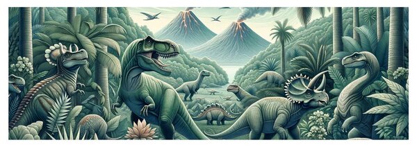 Slika divji svet dinozavrov