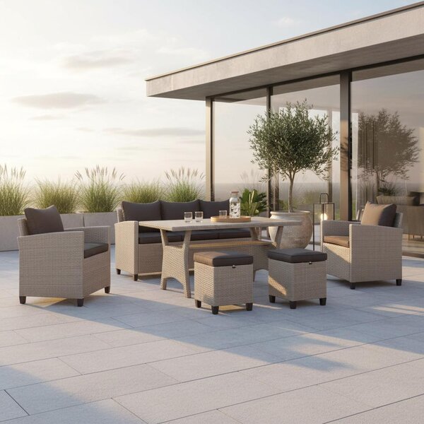 Gardenson Lounge Garnitura Striano, 6-Delno