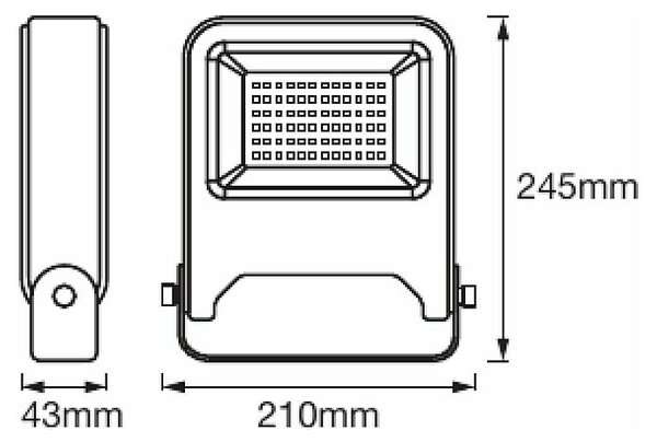 LED reflektor Ledvance Endura Flood (50 W, 4.000 lm, 3.000 K, IP65, bele barve)