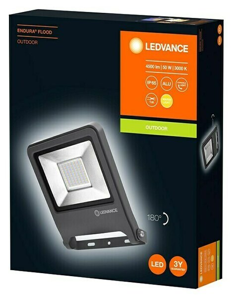 LED reflektor Ledvance Endura Flood (50 W, 4.000 lm, 3.000 K, IP65, antracit)