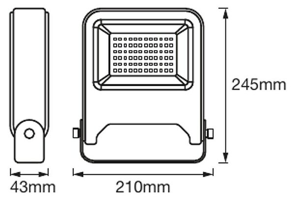 LED reflektor Ledvance Endura Flood (50 W, 4.000 lm, 3.000 K, IP65, antracit)