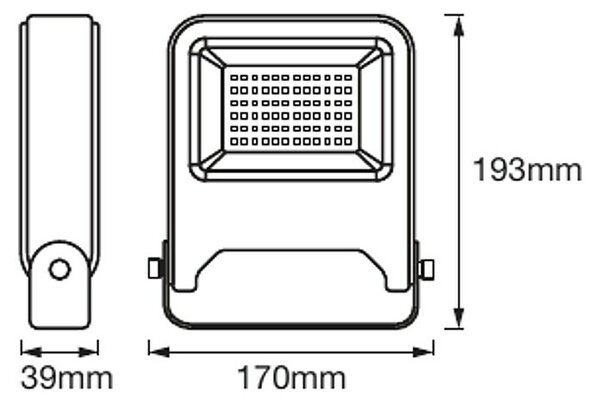 LED reflektor Ledvance Endura Flood (30 W, 2.400 lm, 3.000 K, IP65, antracit)