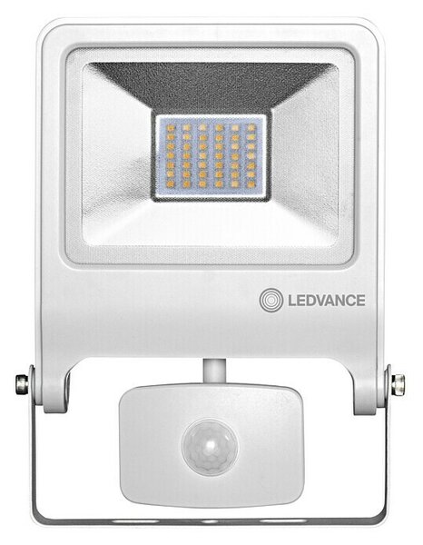 LED reflektor Ledvance Endura Flood s senzorjem (30 W, 2.400 lm, 3.000 K, IP44, domet 2–9 m, bele barve)