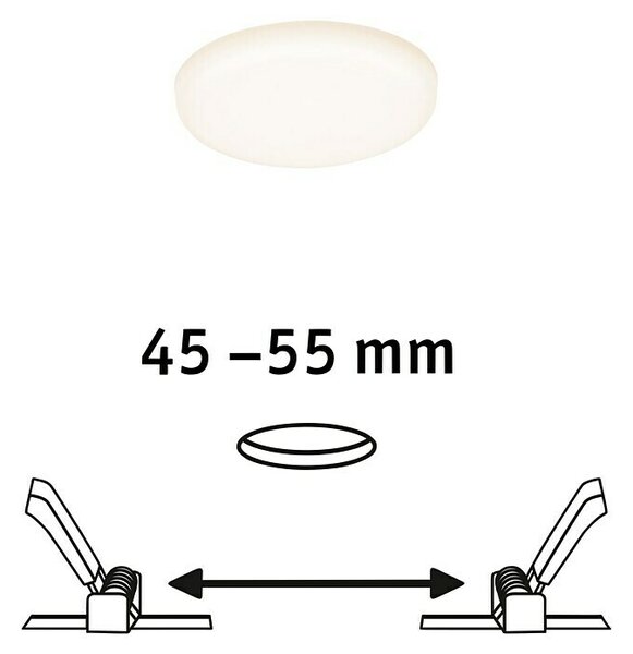 Vgradna LED svetilka Paulmann Veluna VariFit (4,5 W, 3.000 K, 500 lm, toplo bela, Ø 7,5 x v 3,1 cm)