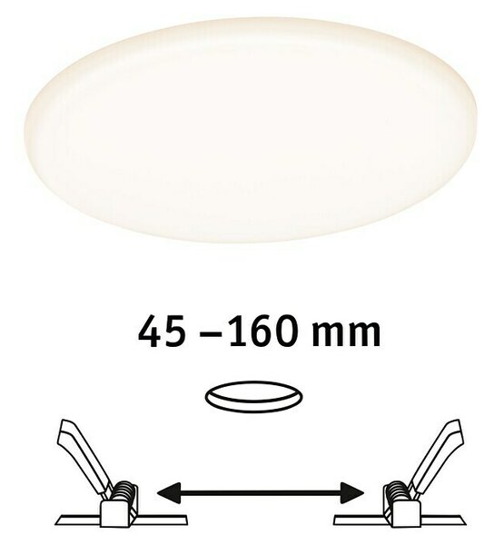 Vgradna LED svetilka Paulmann Veluna VariFit (17 W, 3.000 K, 1.400 lm, toplo bela, Ø 18,5 x v 3,1 cm)