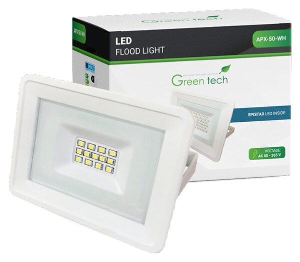 LED reflektor Green Tech (50 W, IP65, hladno bela, bel)