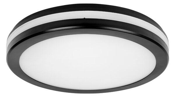 LED stropna svetilka Green Tech (24 W, premer: 30 cm, IP65, črna)