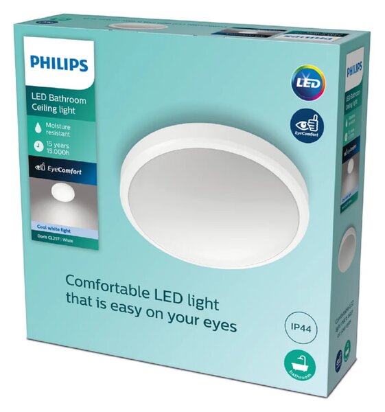 LED stropna svetilka Philips Doris (17 W, 31,3 x 9 cm, 1700 lm, bela)