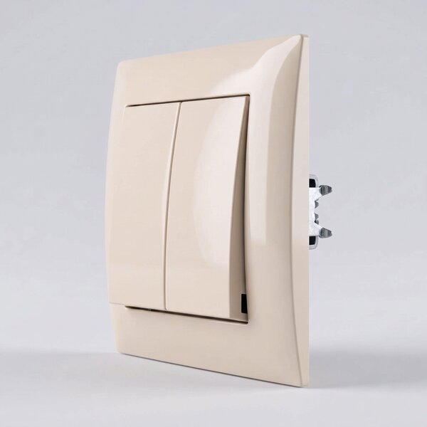 Dvojno Stikalo OSTE JNH007-W BEIGE