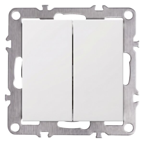 Dvojno Stikalo OSTE JNH007-W WHITE