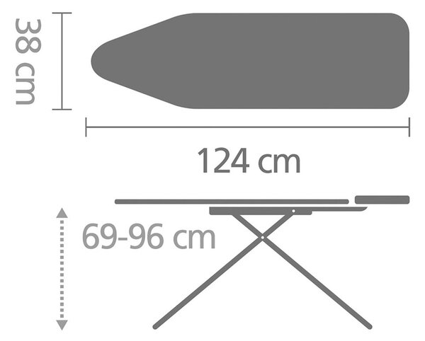 Likalna deska Denim Black B – Brabantia