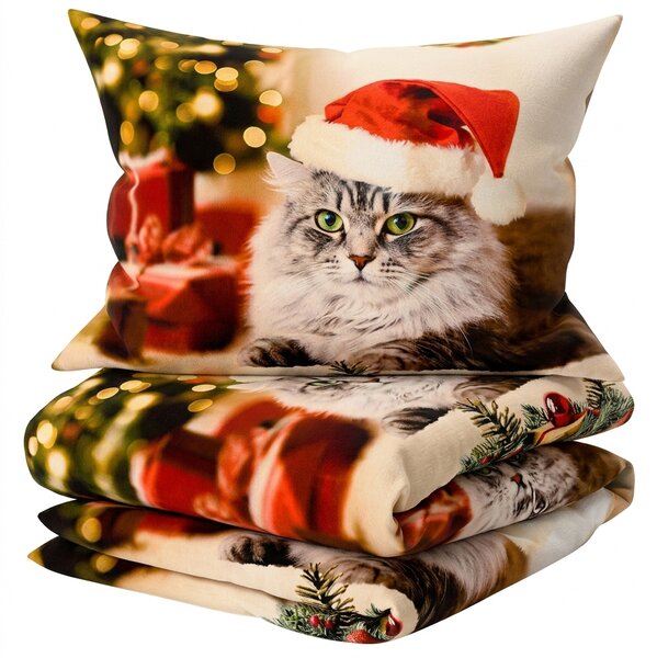 3D Bombažna posteljnina MAGIC PAWS barvna + prevleka za vzglavnik 40x50 cm brezplačno Dimenzije posteljnine: 70 x 90 cm | 140 x 200 cm