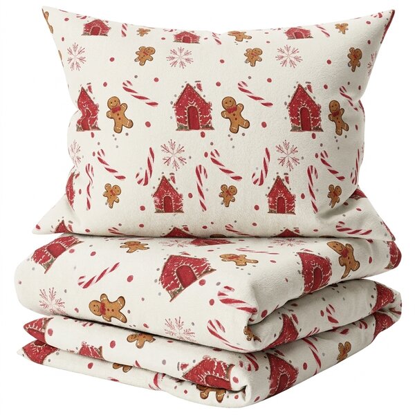 Bombažna posteljnina GINGER REST bela Dimenzije posteljnine: 70 x 90 cm | 140 x 200 cm