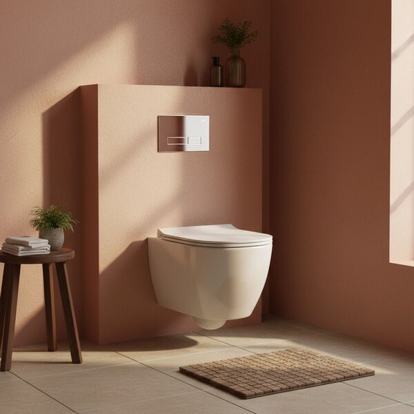 Podometni Set za WC 024N z Gumbom HD Chrome