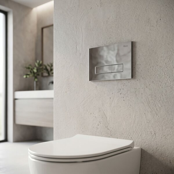 Podometni Set za WC 024N z Gumbom HD Chrome
