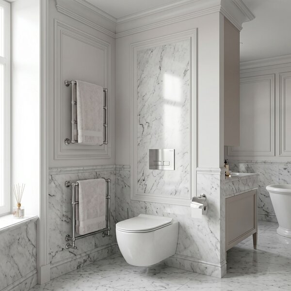 Podometni Set za WC 024N z Gumbom HD Chrome