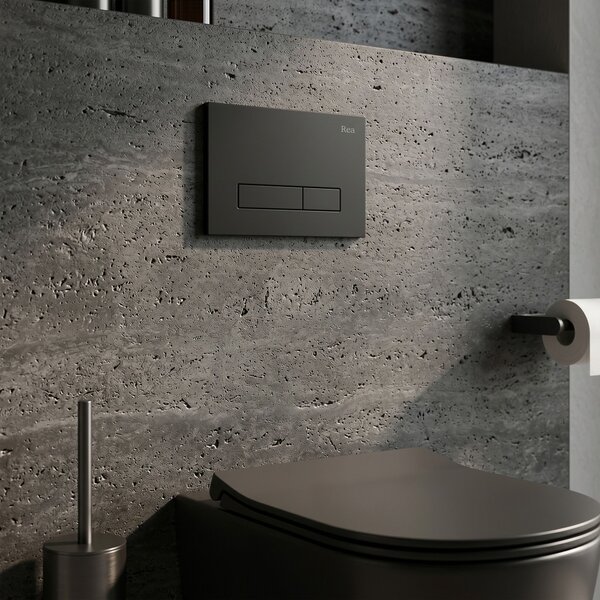 Podometni Set za WC 024N z Gumbom HD Black