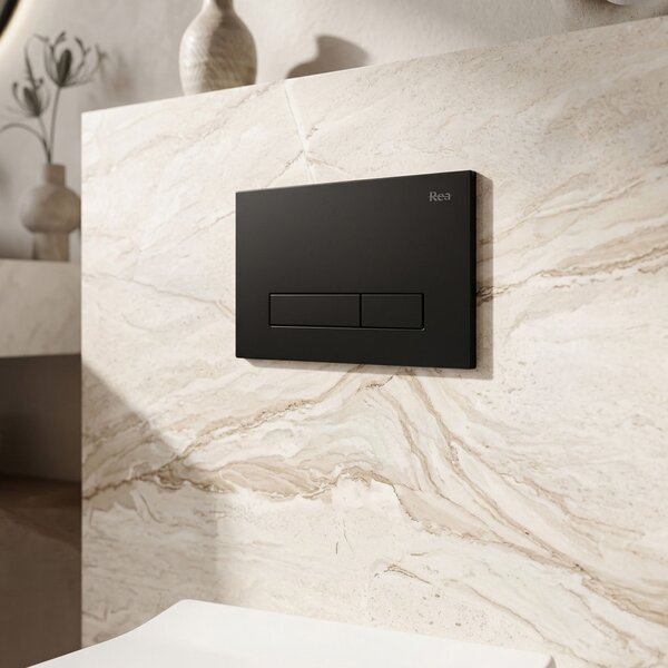 Tlačni gumb za WC predstensko enoto Rea HD K011A-Q in Slim 024N Black