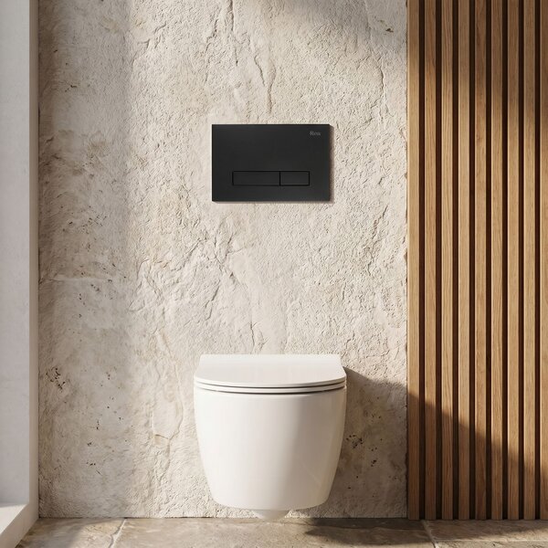 Podometni Set za WC 024N z Gumbom HD Black