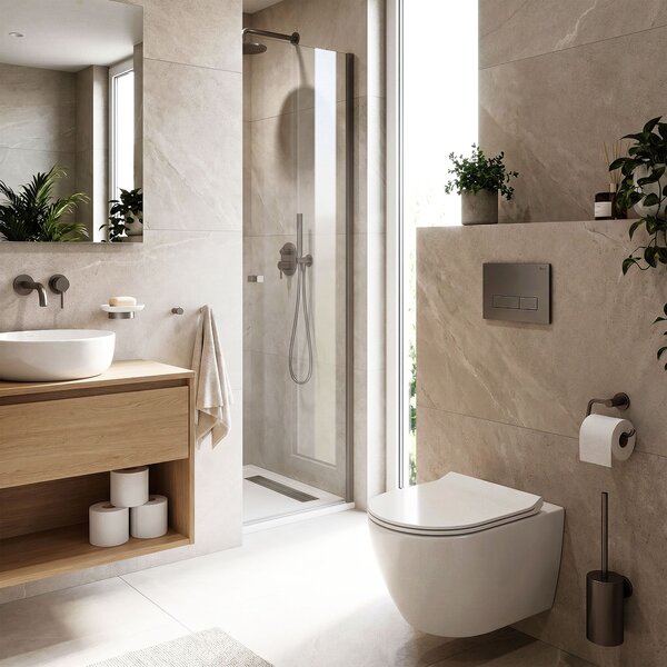Tlačni gumb za WC predstensko enoto Rea HD K011A-Q in Slim 024N Titan