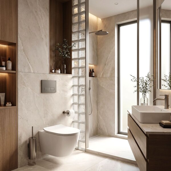 Tlačni gumb za WC predstensko enoto Rea HD K011A-Q in Slim 024N Titan