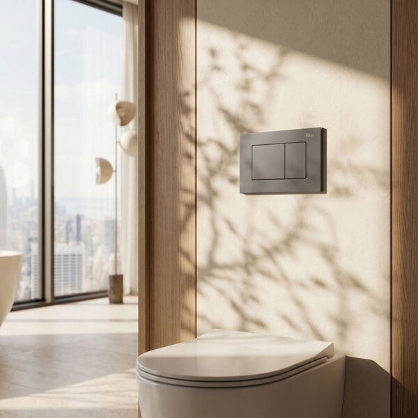 Tlačni gumb za WC predstensko enoto Rea J K011A-Q in Slim 024N Titan