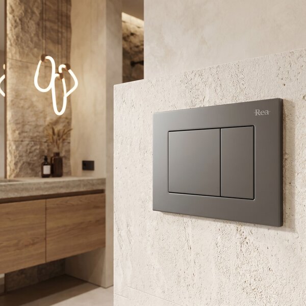 Tlačni gumb za WC predstensko enoto Rea J K011A-Q in Slim 024N Titan