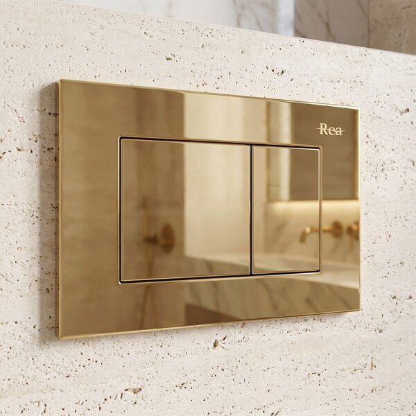 Tlačni gumb za WC predstensko enoto Rea J K011A-Q in Slim 024N Gold