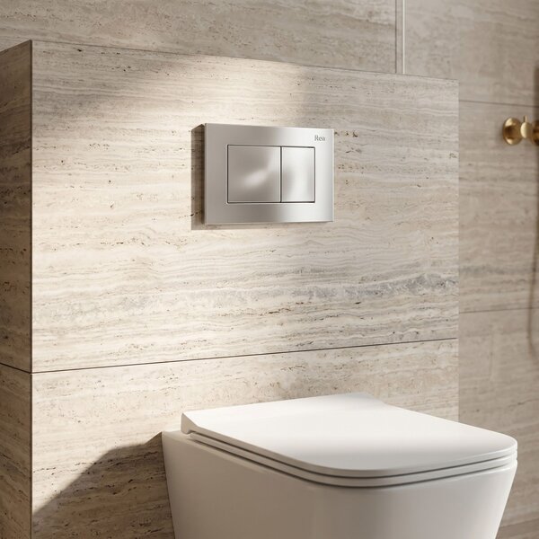 Tlačni gumb za WC predstensko enoto Rea J K011A-Q in Slim 024N Satin